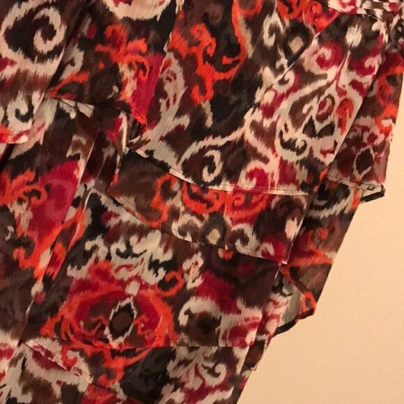 Lane Bryant Sheer Layered Ruffle Tank - Sz 26/28W - Picture 5 of 8